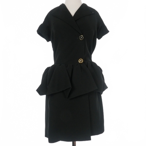  Balenciaga BALENCIAGA One-piece dress 34 black black UP57 2013 00417 domestic regular lady's 