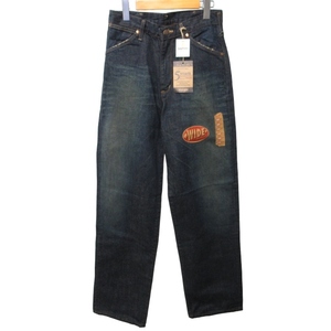  unused goods Wrangler WRANGLER tag attaching dead stock 90s Vintage M1721 wide strut Denim jeans 28 S IBO44