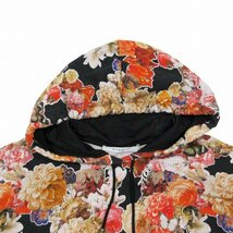 美品 ジバンシィ GIVENCHY 花柄 ノースリーブ フレンチスリーブ スウェット パーカー プルオーバー フローラルプリント M マルチカラー/5_画像3