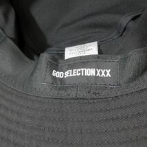 美品 ゴッドセレクショントリプルエックス GOD SELECTION XXX BUCKET HAT バケットハット 帽子 キャップ 59cm 黒 ブラック/4 メンズ レディ_画像6