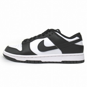 極美品 ナイキ NIKE WMNS DUNK LOW ウィメンズ ダンク ロー レザー スニーカー シューズ 靴 ローカット パンダ DD1503-101 24.5cm