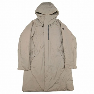 未使用品 デサント DESCENTE フーデッドスタイリッシュコート 中綿 シンサレート ナイロン キルティング M カーキ 7743M194/●J42/メンズ