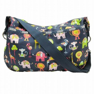 レスポートサック LesportSAC アニマル 総柄 ショルダーバッグ ナイロン リップストップ 動物 プリント クロスボディ 肩掛け BLM11