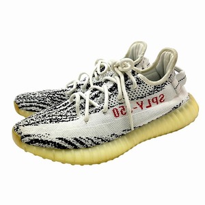 アディダス adidas スニーカー イージーブースト YEEZY Boost 350 V2 Zebra CP9654 25.5cm 白 ホワイト メンズ