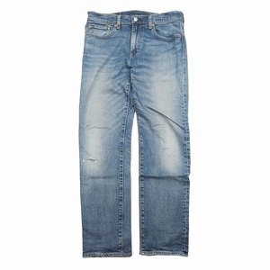 リーバイス Levi's PREMIUM 502 デニム パンツ ジーンズ テーパード ダメージ加工 5ポケット ロゴ 革パッチ ジーパン Gパン ボトムス ME11