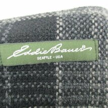 エディーバウアー EDDIE BAUER 台形 スカート ミニ ウール混 チェック ブラック 黒 /KT8 レディース_画像3