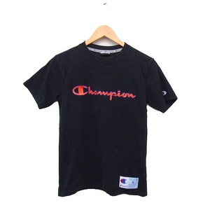 チャンピオン CHAMPION ロゴ Tシャツ クルーネック 半袖 コットン 綿 S ブラック 黒 /FT13 メンズ