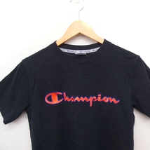 チャンピオン CHAMPION ロゴ Tシャツ クルーネック 半袖 コットン 綿 S ブラック 黒 /FT13 メンズ_画像4