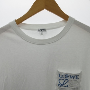 ロエベ LOEWE 23SS リラックスフィットTシャツ ANAGRAM アナグラム カットソー 刺? H526Y22X99 半袖 白 ホワイト M 1216 AL12 メンズの画像3