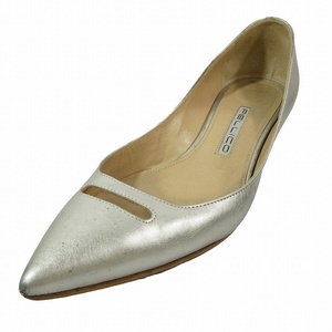  Perry koPELLICO Andre aANDREA 35 S pumps po Inte do Turow heel leather 37 silver 2340/6 lady's 