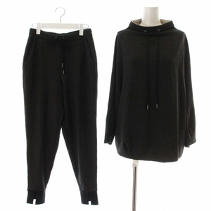 セオリー 21AW DOUBLE KNIT LT DRANSTRING TOP SLOUCHY JOGGER セットアップ 上下 2点セット ストレッチ