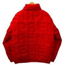 シュプリーム SUPREME 2019SS Bonded Logo Puffy Jacket ボンデッド ロゴ パフィー ジャケット S RED(レッド) 国内正規品 メンズ_画像2