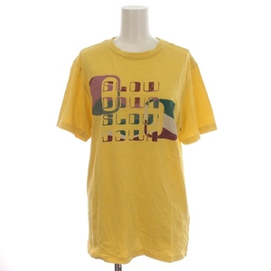 イザベル マラン エトワール ISABEL MARANT ETOILE Tシャツ 半袖 プリント カットソー XS 黄色