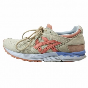 アシックス asics ゲルライト ファイブ GEL-LYTE V ランニングシューズ スニーカー スエード 26.0 Cream Salmon 1201A822/4 メンズ レディ