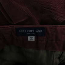 トゥモローランド TOMORROWLAND 近年モデル コーデュロイパンツ ストレッチ有 赤系 ボルドー 42 XS 1220 ■GY26 メンズ_画像7