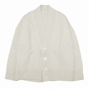 美品 21AW チノ CINOH OVERSIZE CARDIGAN オーバーサイズ ウール カーディガン 長袖 Vネック ニット リブ セーター ビッグシルエット