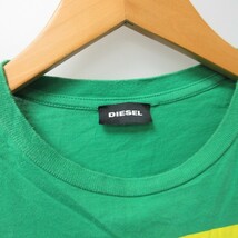 ディーゼル DIESEL ONLY THE BRAVE プリントTシャツ カットソー 半袖 緑 グリーン 12 約M 1222 ■GY09 メンズ_画像8
