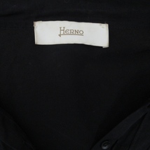 ヘルノ HERNO 長袖 シャツ ブラウス 薄手 透け感 イタリア製 46 約Sサイズ ブラック 1225 レディース_画像6