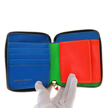 コムデギャルソン COMME des GARCONS SUPER FLUO WALLET スーパー フロー ウォレット レザー 二つ折り 財布 SA2100SF 緑 蛍光 グリーン ▲_画像3