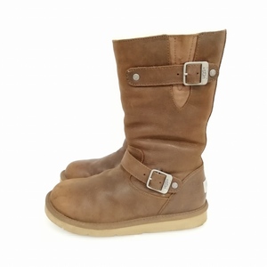 アグ オーストラリア UGG australia 5678 KENSINGTON エンジニア ムートン ブーツ 25cm ブラウン レディース