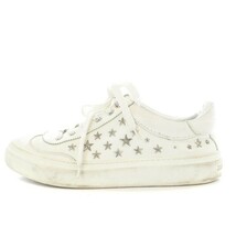 ジミーチュウ JIMMY CHOO SPORT CALF WITH STARS ローカットスニーカー 42 27cm 白 ホワイト /YB レディース_画像1