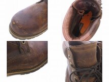 Timberland Earthkeepers アースキーパーズ トレッキングブーツ シューズ 靴 プレーントゥ レースアップ レザー 防水 7.5W 25.5cm 茶_画像9