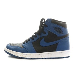 ナイキ NIKE Air Jordan 1 Retro High OG Dark Marina Blue スニーカー シューズ US9 27.0cm 黒 青