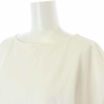マーガレットハウエル MARGARET HOWELL Tシャツ カットソー フレンチスリーブ ボートネック 2 M 白 ホワイト /AT15 レディース_画像5