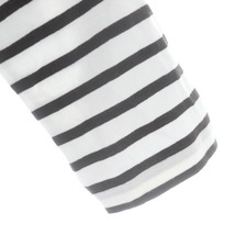 ルミノア Leminor コットン ボーダー カットソー Tシャツ 長袖 3 白 黒 ホワイト ブラック /MI ■OS メンズ_画像5