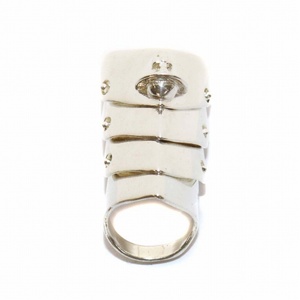 ヴィヴィアンウエストウッド Vivienne Westwood アーマーリング ARMOUR RING 指輪 オーブ シルバー925 9号 銀色 シルバー /YT レディース