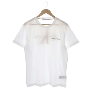 カルバンクラインジーンズ Calvin Klein Jeans ロゴプリントTシャツ 半袖 M 白 黒 赤 /MI ■OS ■SH メンズ