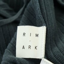 リムアーク rim.ark 22AW Pin tuck knit cami OP ニットキャミソールワンピース マキシ ロング ペチコート付き F ダークブルー_画像3