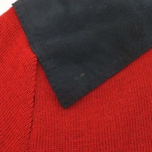 バーバリーズ Burberrys ヴィンテージ PURE NEW WOOL ニット セーター 長袖 ウール M 赤 レッド /AN41 メンズ_画像8