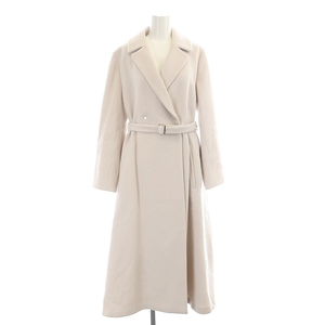  my Strada Mystrada back volume coat Chesterfield coat outer long 38 light pink /DF #OS lady's 