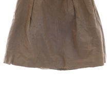 クロエ CHLOE スカート ひざ丈 フレア リボン ベルト 絹 シルク T36 M 茶 ブラウン /YT レディース_画像6