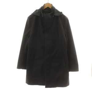  Epoca womoEPOCA UOMO пальто с отложным воротником длинный длина капот подкладка имеется 44 L серый /AN39 мужской 