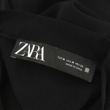 ザラ ZARA ワンピース ノースリーブ プリーツ ロング USA M 黒 ブラック /MF ■OS レディース_画像3