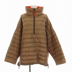 マックスマーラ ウィークエンドライン MAX MARA WEEKEND LINE 中綿ジャケット プルオーバー ハーフジップ アウター 42 L 茶 ブラウン