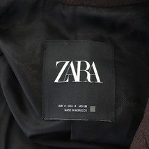 ザラ ZARA チェスターコート ロング ウール S 茶 ブラウン /SY ■OS レディース_画像3