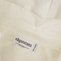 ナゴンスタンス nagonstans 23AW cropped half-sleeves shirt シャツ 七分袖 コットン M 白 ホワイト /MF ■OS レディース_画像6