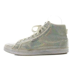 アディダスオリジナルス adidas originals Honey Mid W スニーカー シューズ ハイカット US8 25.0cm シルバー色 M20776 /NW42 ●D