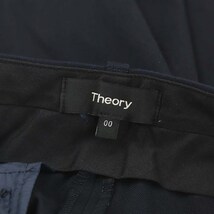 セオリー theory 21SS STRETCH CANVAS TREECA 4N パンツ テーパード スリム ストレッチ ジッパーフライ 00 紺 ネイビー /DO ■OS レディー_画像3