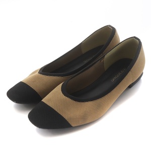 ope-k dot clip OPAQUE.CLIP knitted Flat pumps square tubai color L 24.0cm 24.5cm beige C71-27005