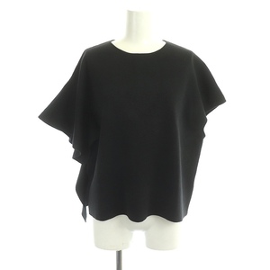  Adore ADORE dry Touch cotton knitted asimeto Lee short sleeves crew neck 38 M black black /SY #OS lady's 