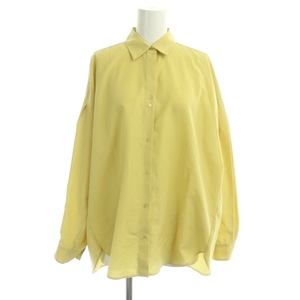  Lounie LOUNIE long sleeve shirt blouse 38 yellow yellow /DF #OS lady's 