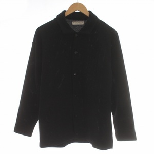  United Arrows beauty & Youth waffle 6 button shirt jacket outer cardigan plain S black 1227-105-0764