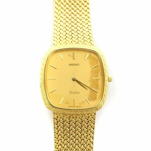 セイコー SEIKO Dolce ドルチェ 腕時計 クォーツ アナログ ステンレススチール ゴールドカラー 8N40-5040 /AQ ■GY05 メンズ
