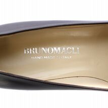 ブルーノマリ BRUNO MAGLI パンプス レザー スクエアトゥ チャンキーヒール 34 22cm 茶色 ブラウン /XZ ■GY18 レディース_画像7