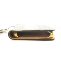 マイケルコース MICHAEL KORS iPhone11/XR 手帳型 スマホケース カードポケット付き ストラップ ロゴ総柄 PVC ベージュ レディース_画像5