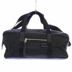 ディオールオム Dior HOMME ボストンバッグ ショルダーバッグ ハンド 2WAY レザー ロゴ 黒 ブラック /XZ ■GY18 メンズ